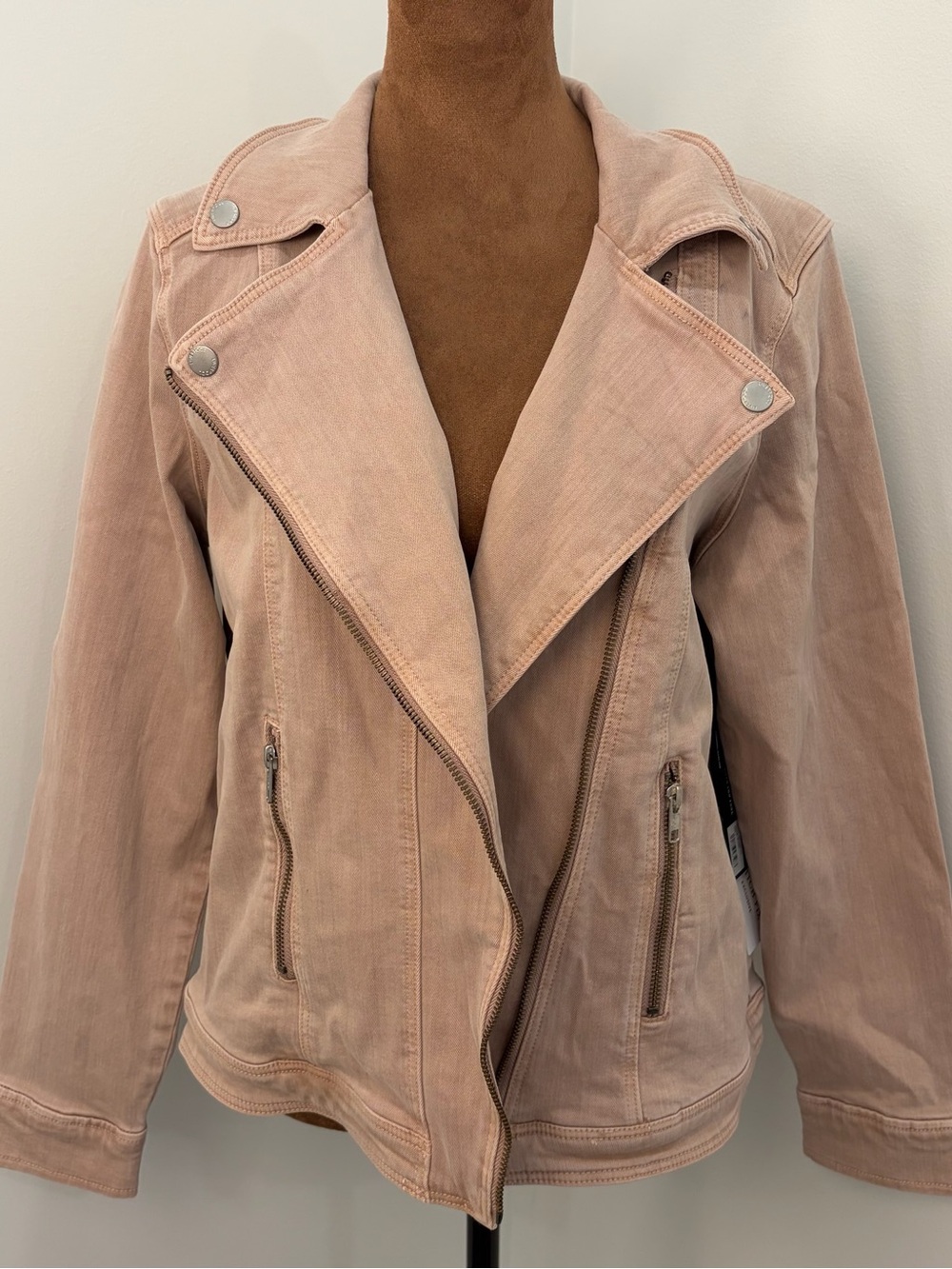 NWT Liverpool Bradford Moto Jacket in Blush Size L